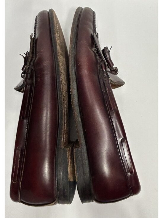 Bass & Co Weejuns 14 Classic BURGUNDY Layton Leather Kiltie Tassel Loafers Shoes main image 5